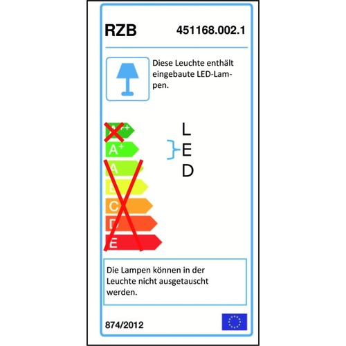 451168.002.1 RZB Röhrenleuchte RT44 IP44 600x55x87 Produktbild Additional View 2 L
