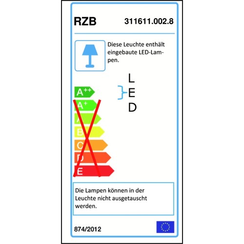 311611.002.8 RZB Flat Polymero Kreis IP40 D=460mm H=93mm Produktbild Additional View 2 L