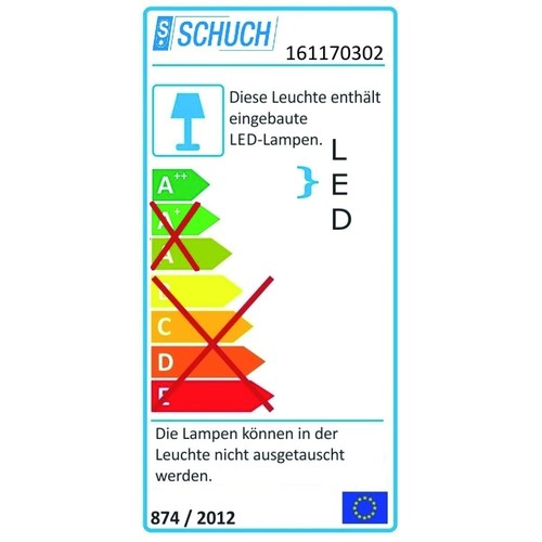 16117 0302 Schuch SCHUCH LED Feuchtraum Wannenleuchte Type 161/12L42 Produktbild Additional View 1 L