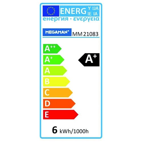 MM21083 MEGAMAN LED Tropfenform 5,5W E27 2800K 470lm 15.000h 77x45mm Produktbild Additional View 1 L