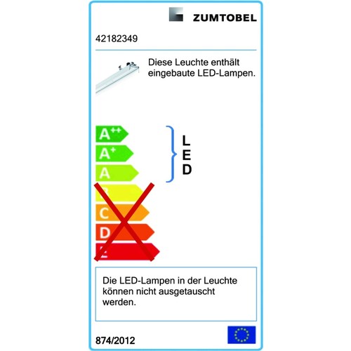 42182349 Zumtobel SLOT2 B 19W LED840 L1200 LEDO TB Balken f. LED-Lichtlinie Produktbild Additional View 1 L