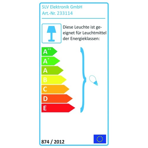 233114 SLV NEW MYRA UP/DOWN Wandleuchte, silbergrau, 2xGU10, max. 2x35W, IP55 Produktbild