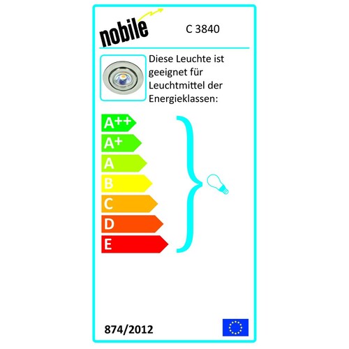 1750701000 Nobile Einbaustrahler GU4 C3840 max 35W DA55 AD70 ET43  Weiß Produktbild Additional View 1 L