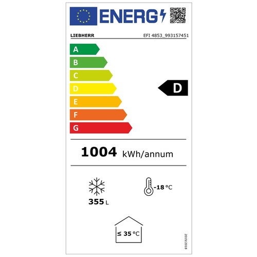 EFI 4853 43 Liebherr Gefriertruhe Eiscreme 82,5/167,5/66,1 cm Produktbild Additional View 1 L