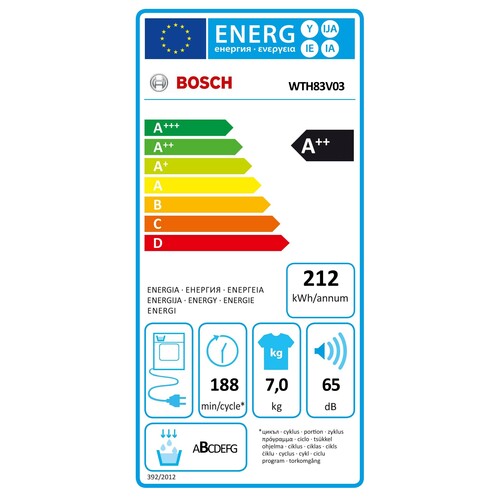 WTH83V03 Bosch Wärmepumpentrockner 7kg Produktbild Additional View 4 L