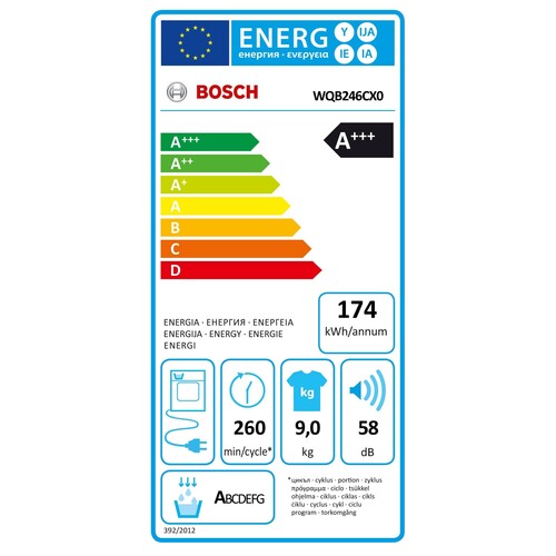 WQB246CX0 Bosch Wärmepumpentrockner 9 kg Silber-inox Produktbild Additional View 4 L