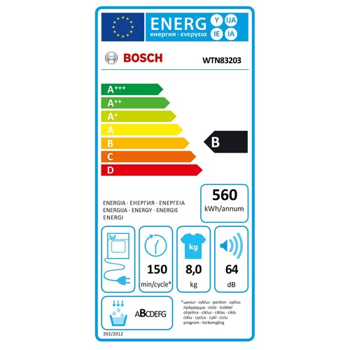 WTN83203 Bosch Kondenstrockner 8kg Produktbild Additional View 4 L