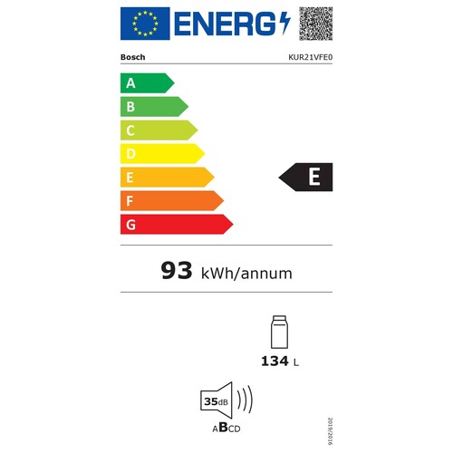 KUR21VFE0 Bosch Unterbau-Kühlautomat 82x60 cm Produktbild Additional View 8 L