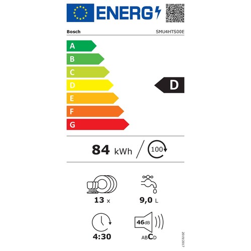 SMU4HTS00E Bosch Geschirrspüler Unterbau 60cm Edelstahl Produktbild Additional View 4 L