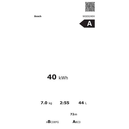 WGE0240H Bosch Waschmaschine 7kg 1400U/min Produktbild Additional View 4 L