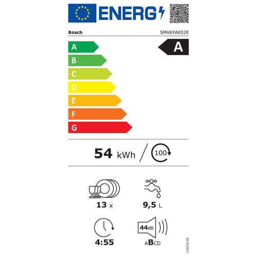 SMV6YAX02E Bosch Geräte Spüler vollintegriert 60cm Produktbild Additional View 4 L