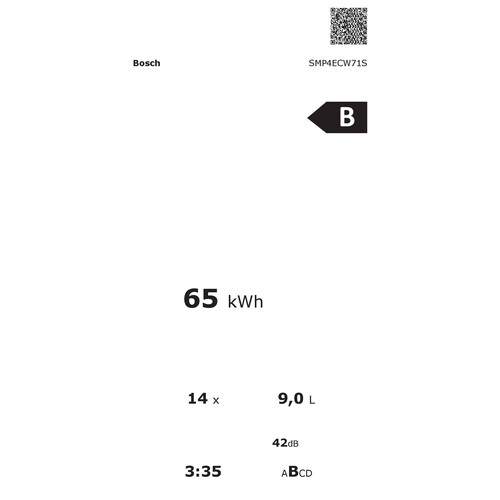 SMP4ECW71S Bosch Unterbau Geschirrspüler 60cm Weiß Besteckschublade Produktbild Additional View 4 L