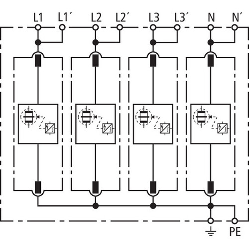 951400 DEHN KOMBI-ABLEITER DEHNVENTIL M 255V 100KA Produktbild Additional View 2 L
