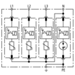 952310 DEHN ÜS-ABLEITER DEHNGUARD M 230/400V/20KA Typ 2 3pol.+N TT+TN-S Produktbild Additional View 1 S