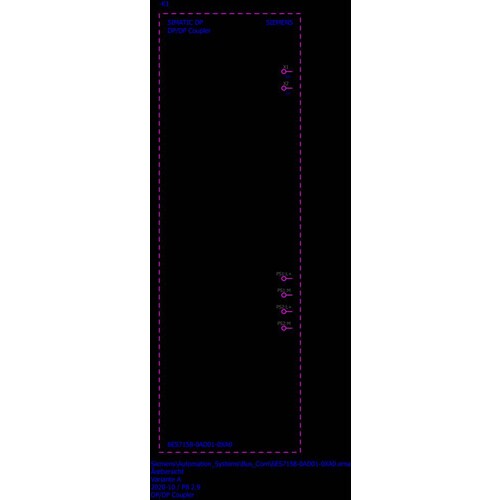 6ES7158-0AD01-0XA0 SIEMENS SIMATIC DP DEZENTR.PERIPH.KOPPELMO.VERBIN.2PROFIBUS Produktbild Additional View 1 L