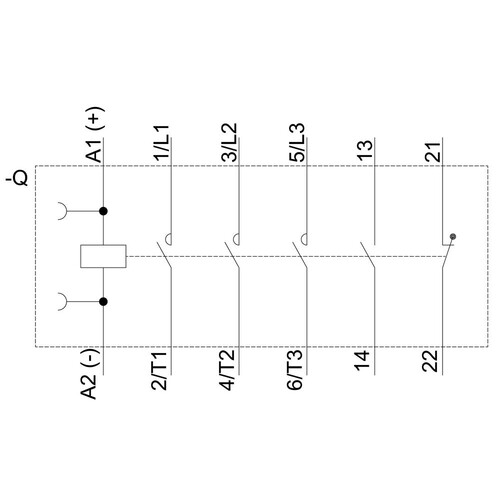 3RT2028-2BB40 SIEMENS Schütz AC3:18,5kW 1S+1OE DC24V Produktbild Additional View 1 L