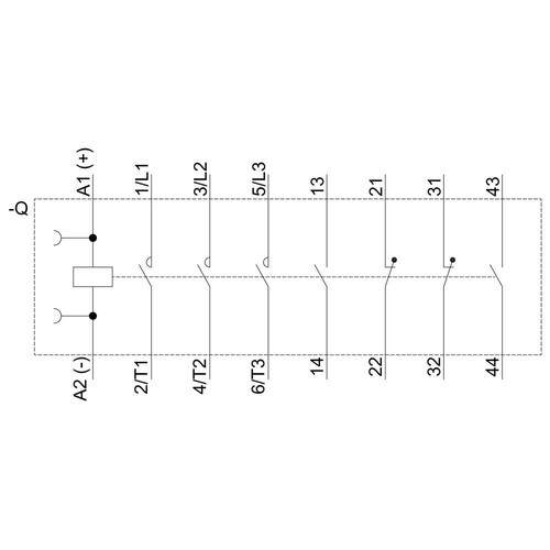 3RT2015-1BB44-3MA0 Siemens Schütz Schraubans. AC-3 3KW/400V 2S+2OE DC 24V Produktbild Additional View 1 L