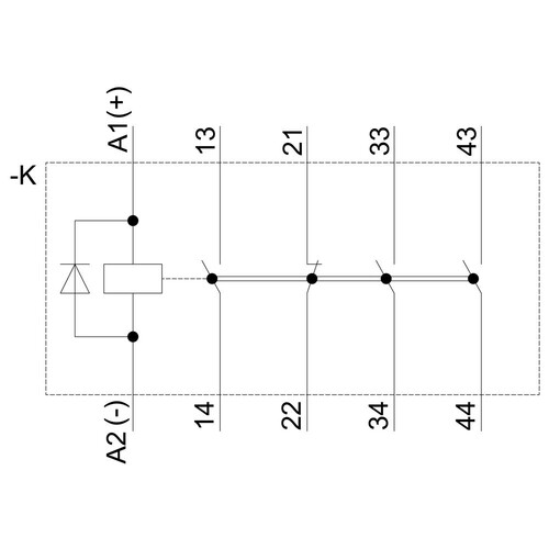 3RH2131-1JB40 Siemens KOPPELHILFSSCHUETZ 3S+1OE, DC 24V Produktbild Additional View 1 L