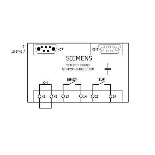 6EP4295-8HB00-0XY0 SIEMENS SITOP BUF8600 10S Puffermodul f. PSU8600 Produktbild Additional View 1 L