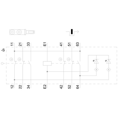 3SE5312-1SE11 Siemens Sicherheitsposi- tionsschalter 2Ö/1S 24VDC Metall Produktbild Additional View 1 L