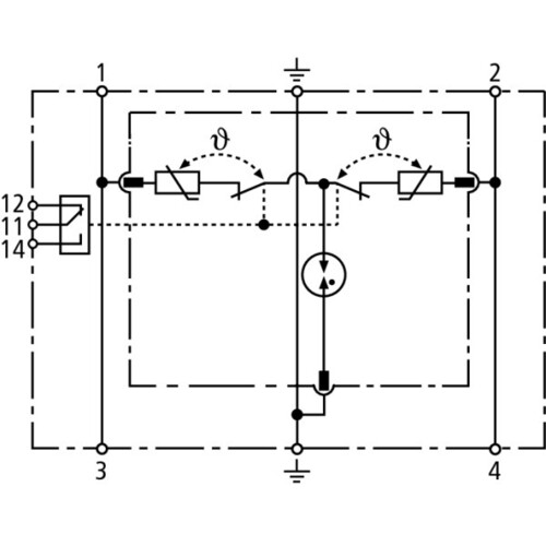 953206 Dehn Überspannungsableiter Typ 3 DR M 2P 30 FM Dehnrail M 2-pol. 30V Produktbild Additional View 1 L