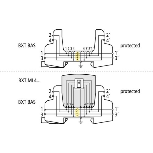 920300 DEHN Blitzductor XT BAS Basisteil 4-pol. Produktbild Additional View 1 L