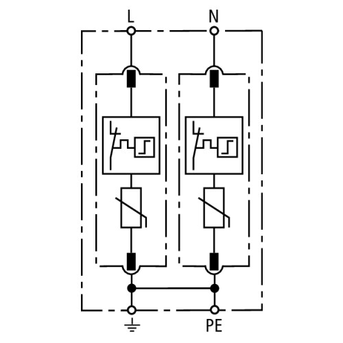 952200 DEHN Überspannungsableiter Typ2 DEHNguard M DG M TN 275 TN-System Produktbild Additional View 2 L