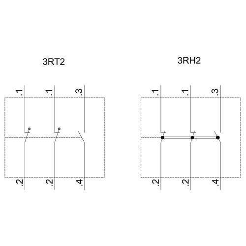 3RH2911-1HA12 SIEMENS Hilfssch. Block front 1S+2OE Produktbild Additional View 1 L