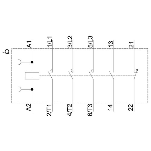 3RT2025-1AP00 Siemens Schütz Gr.S0 7,5kW 17A 230VAC 1S+1Ö HK Produktbild Additional View 1 L