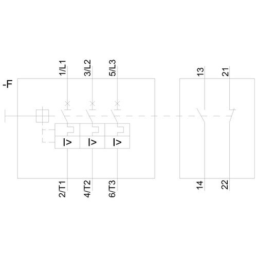 3RV2011-4AA15 SIEMENS Motorschutzschalte S00 Class10 11...16A Hilfsschalter Produktbild Additional View 1 L