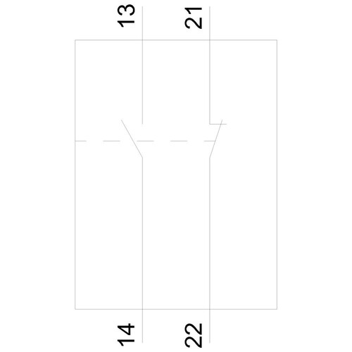 3RV2901-1E Siemens Hilfsschalter 1S+1Ö querliegend für 3RV2 Produktbild Additional View 1 L