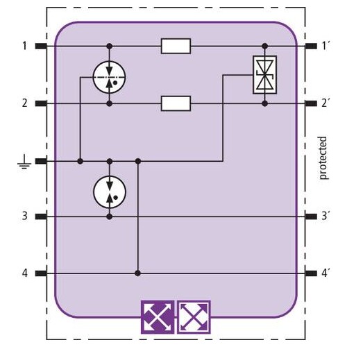 920270 DEHN BXT ML2 BE HFS5 Blitzduktor XT LifeCheck-Modul Produktbild Additional View 1 L