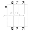 3SE5232-0QV40 SIEMENS Sicherheitsposi- tionsschalter getrennter Betätig. 1S+2Ö Produktbild Additional View 1 S