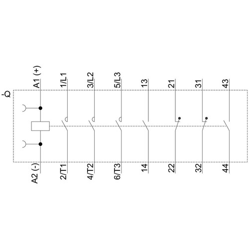 3RT2025-1BB44 SIEMENS Schütz AC-3 7,5KW 400V 2S+2Ö DC 24V 3pol. BGR. S0 Produktbild Additional View 1 L