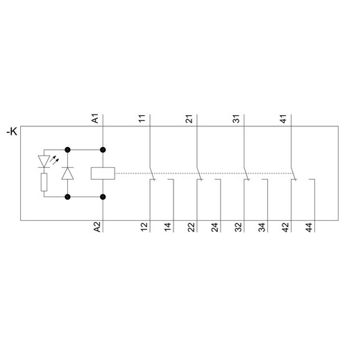 LZS:PT5A5L24 SIEMENS Steckrelais Komplettgerät DC 24V 4WE inkl. Sockel Produktbild Additional View 1 L