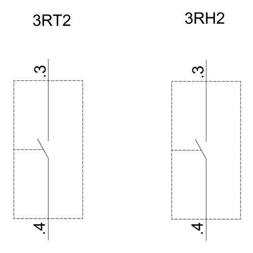 3RH2911-1HA10 Siemens Hilfsschalter- block Frontseitig  1S für S0 Produktbild Additional View 1 L