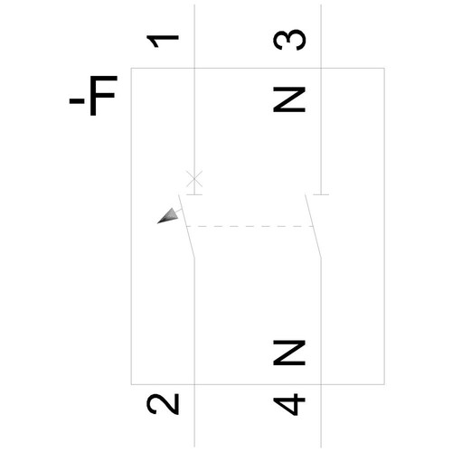 5SY4506-8 SIEMENS Leitungsschutzschalter 1pol.+N Kl.D 10KA 6A Produktbild Additional View 1 L