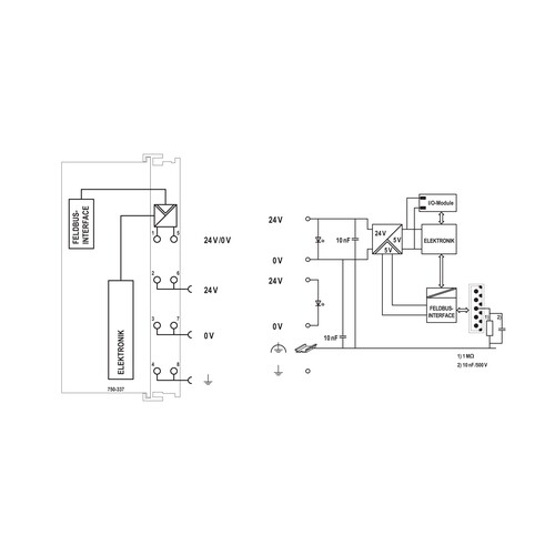 750-337 Wago Feldbus-Koppler CANopen Produktbild Additional View 1 L