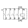 5TT5030-0 SIEMENS INSTA Schütz mit 4 Schliessern Kontakt für AC 230 400V 25A Produktbild Additional View 1 S