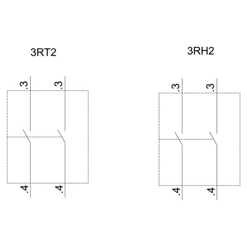 3RH29111HA20 Siemens HILFSSCH.BL.FRONT2S 1S/1S F.HILFS-MOTORSCHÜ.S00+S0 Produktbild Additional View 1 L