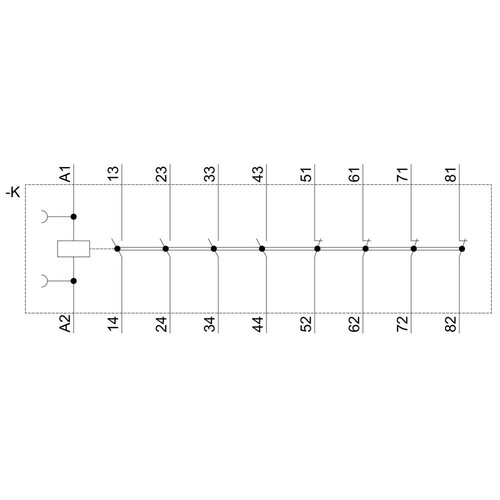 3RH2244-1AP00 SIEMENS Hilfsschütz 4S+4Ö AC 230V 50/60 HZ BGR.S00 Schraubanschl. Produktbild Additional View 1 L