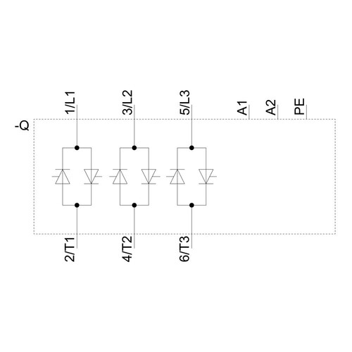 3RF2440-1AC55 Siemens Halbleiterschütz 3Phasig 3RF2 AC51 40A 40 GRAD Produktbild Additional View 1 L