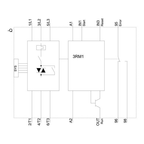 3RM1001-1AA04 Siemens Motorstarter Sirius 0,1-0,5A Produktbild Additional View 1 L