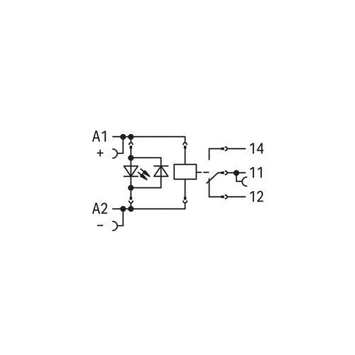 788-304 WAGO RELAIS-BAUST.1XUM RT 24VDC Produktbild Additional View 1 L