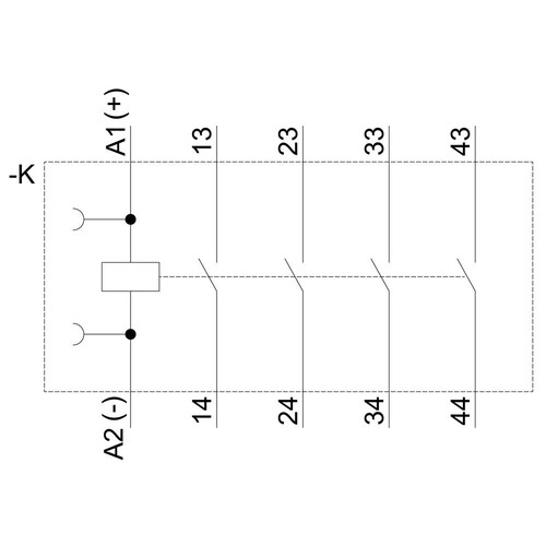 3RH2140-2BB40 Siemens Hilfsschütz 4S DC24V Produktbild Additional View 1 L