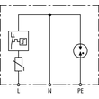 900430 DEHN Überspannungsableiter Typ 2 DEHNcord 2-polig für Elektroinstallation Produktbild Additional View 2 S