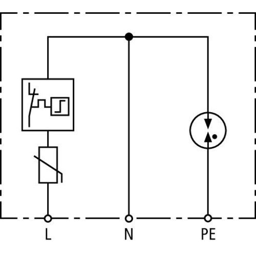 900430 DEHN Überspannungsableiter Typ 2 DEHNcord 2-polig für Elektroinstallation Produktbild Additional View 2 L