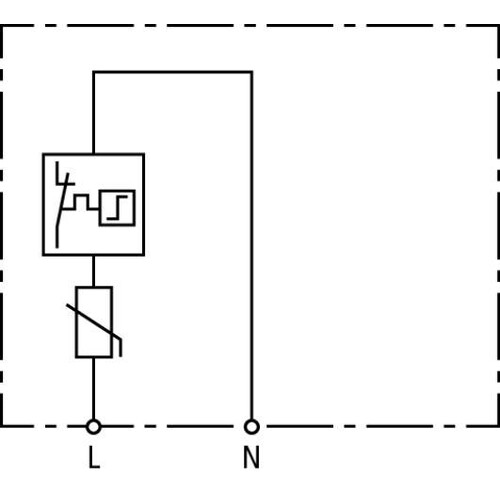 900431 DEHN Überspannungsableiter Typ 2 DEHNcord 1-polig für Elektroinstallation Produktbild Additional View 2 L