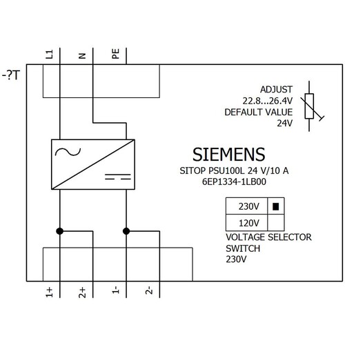 6EP1334-1LB00 Siemens Sitop PSU 100L Produktbild Additional View 1 L