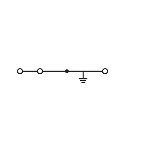 281-637 WAGO PE-KLEMME 3-LEITER 4 QMM F. TS 35 Produktbild Additional View 1 L